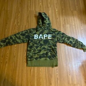 Green Camo Bape Hoodie